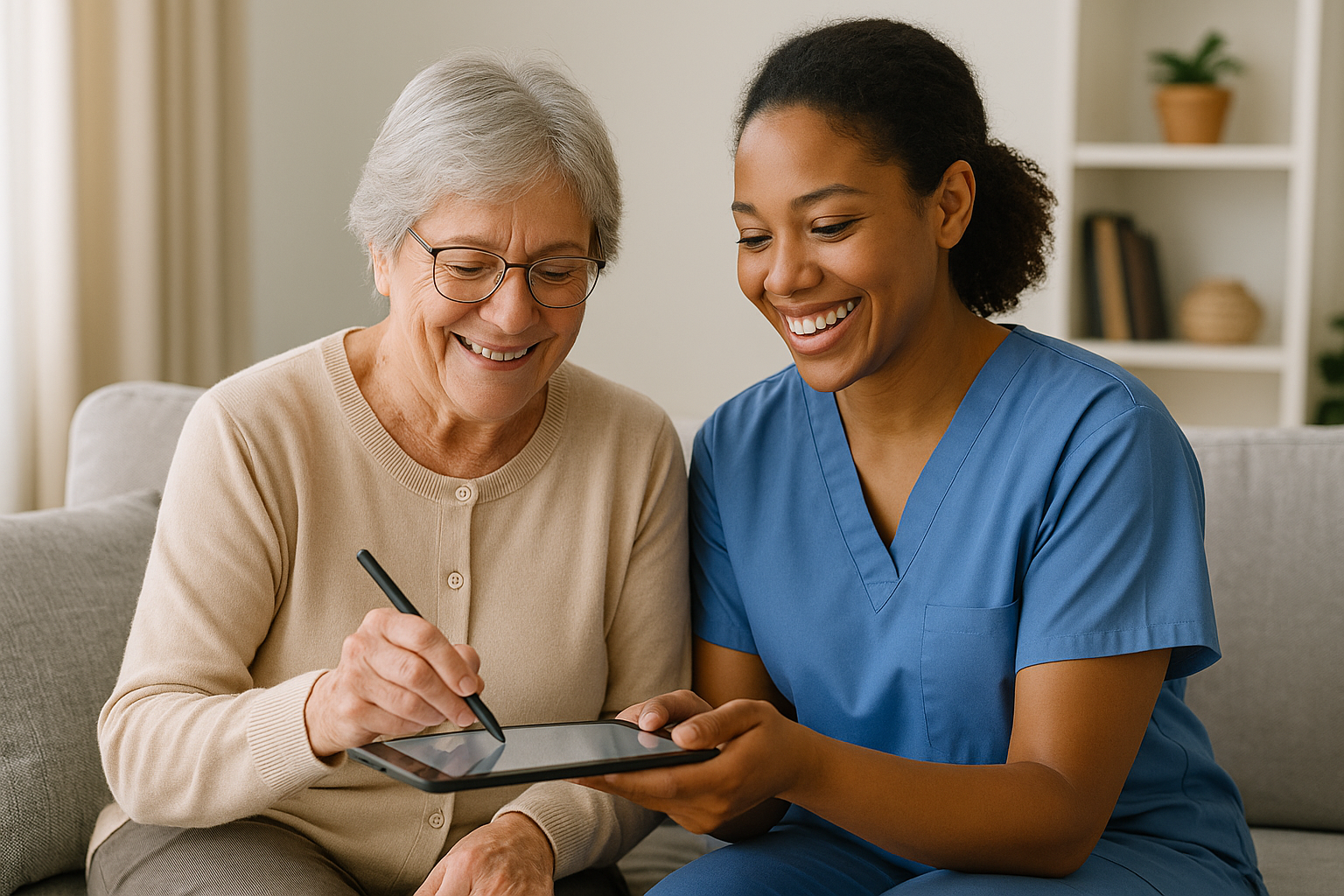 CarePro dashboard and mobile app interface
